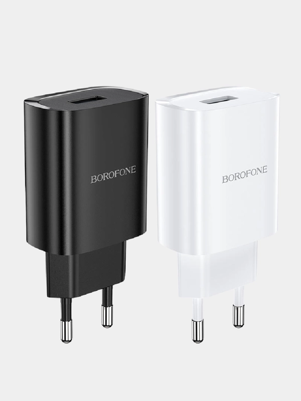 СЗУ 1USB Блок питания 2.1A, Быстрая зарядка, Borofone BN1