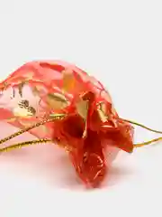 Красный мешочек из органзы, 7*9 см