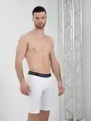 Белый тайтсы (шорты) мужские компрессионные