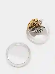 Серебряный фольга сжатая, в баночке, 12 цветов