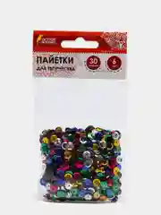 Пайетки для творчества "Классика", микс, 6 мм, 30 г (vvv)