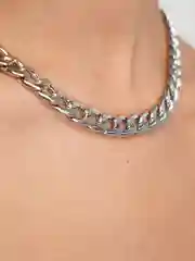 Серебряный классическая женская цепь на шею