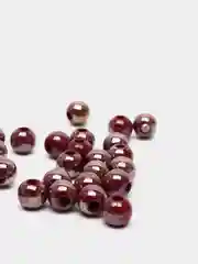 Бордовый бусины акриловые глянцевые, диаметр 6 мм, 50 г