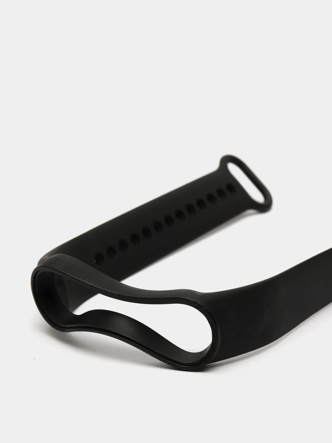Черный силиконовый ремешок для Xiaomi Mi Band 5 / Mi Band 6