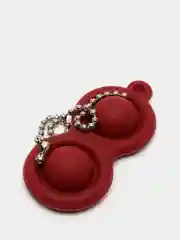 Тёмно-бордовый чехол-игрушка для наушников AirPods 1,2 (Эирподс 1,2 Аирподс 1,2)