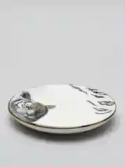 Тарелка с золотой обводкой "Саванна. Тигр", 15 х 15 х 2 см