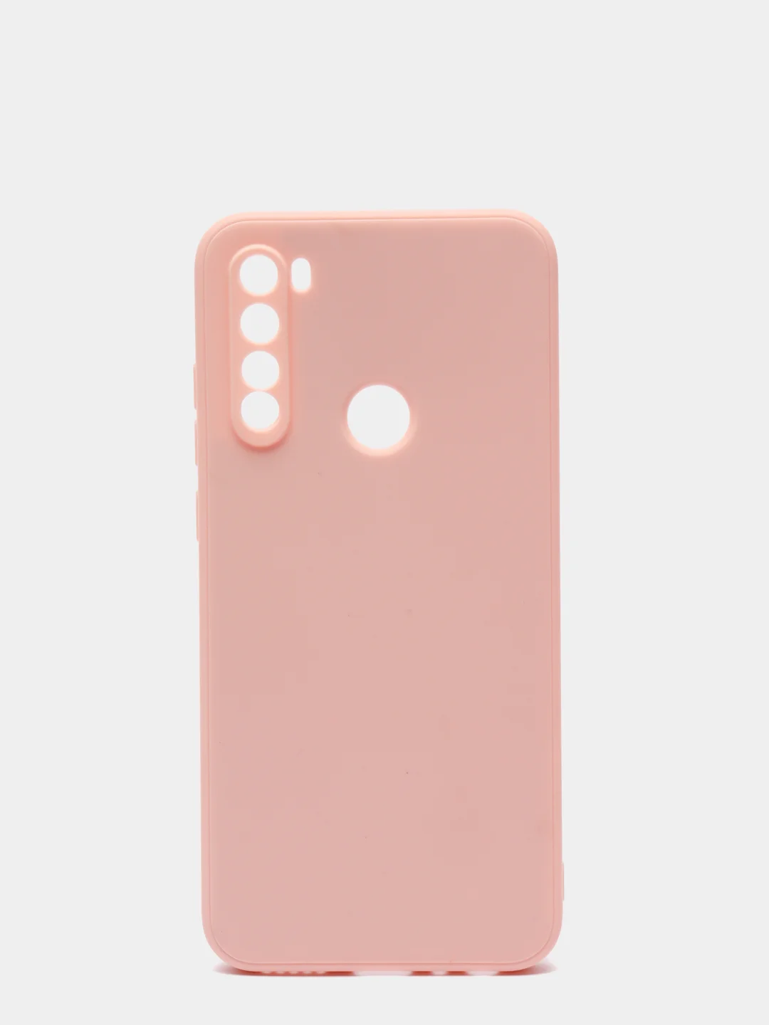 Розовый чехол для REDMI NOTE 8T с защитой камеры и бархатом внутри