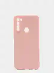 Розовый чехол для REDMI NOTE 8T с защитой камеры и бархатом внутри