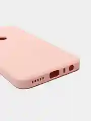 Розовый чехол для REDMI NOTE 8T с защитой камеры и бархатом внутри