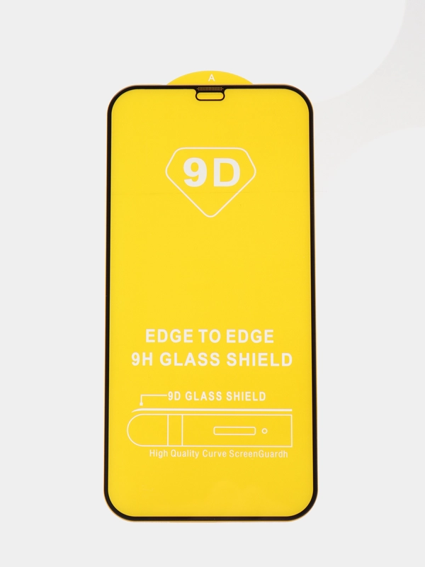 Защитное стекло 5D Full Glue для Apple Iphone 12 /12 Pro/6.1 (цвет=черный)