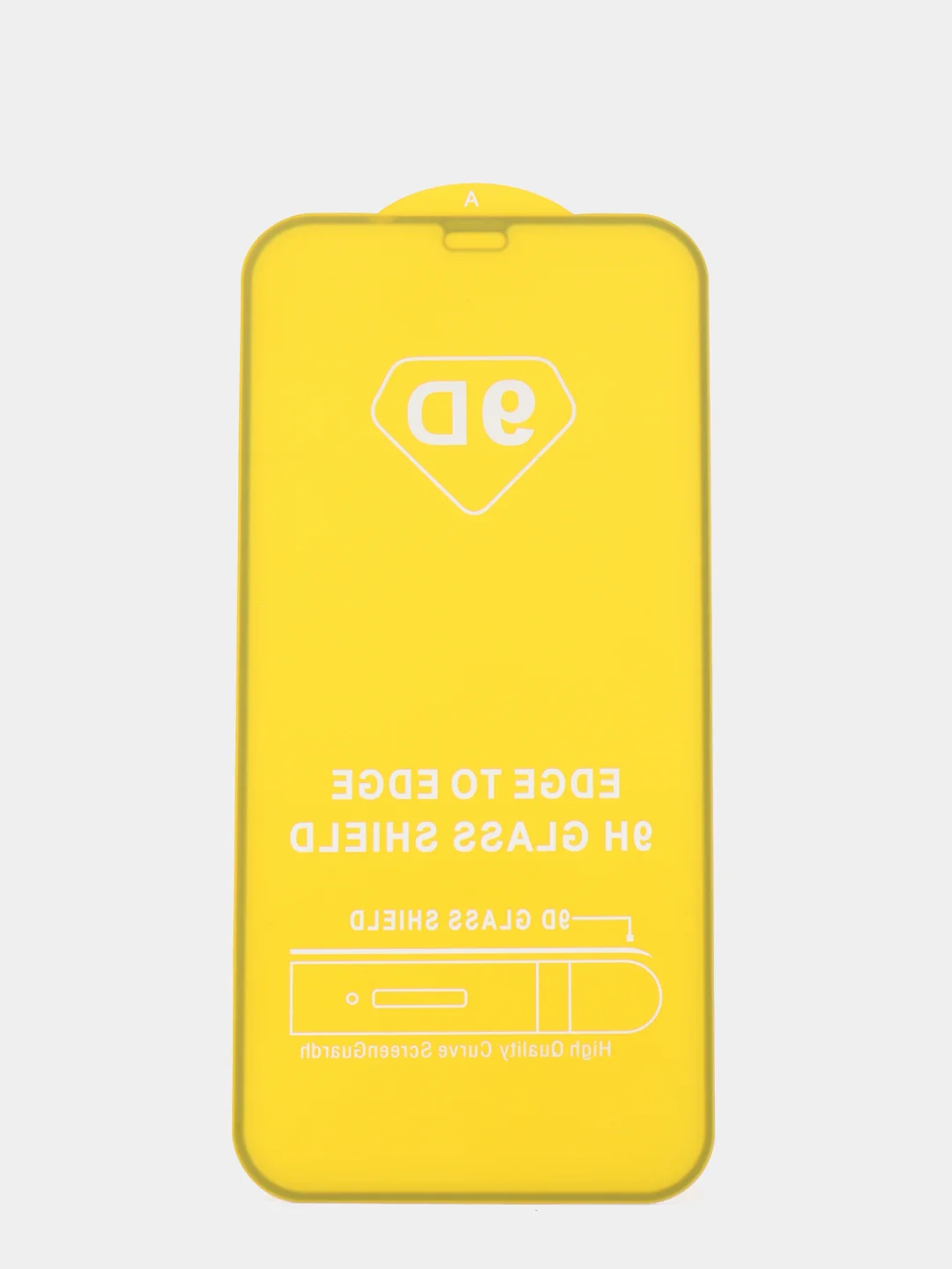 Защитное стекло 5D Full Glue для Apple Iphone 12 /12 Pro/6.1 (цвет=черный)