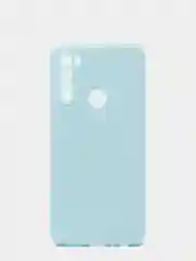 Голубой чехол для REDMI NOTE 8T с защитой камеры и бархатом внутри
