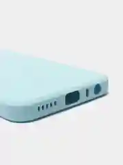 Голубой чехол для REDMI NOTE 8T с защитой камеры и бархатом внутри