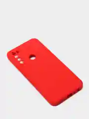 Красный чехол для REDMI NOTE 8T с защитой камеры и бархатом внутри