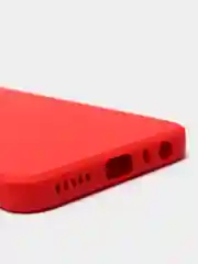 Красный чехол для REDMI NOTE 8T с защитой камеры и бархатом внутри