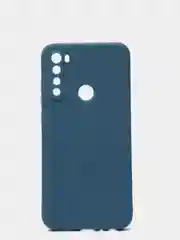 Синий чехол для REDMI NOTE 8T с защитой камеры и бархатом внутри