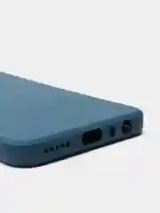 Синий чехол для REDMI NOTE 8T с защитой камеры и бархатом внутри