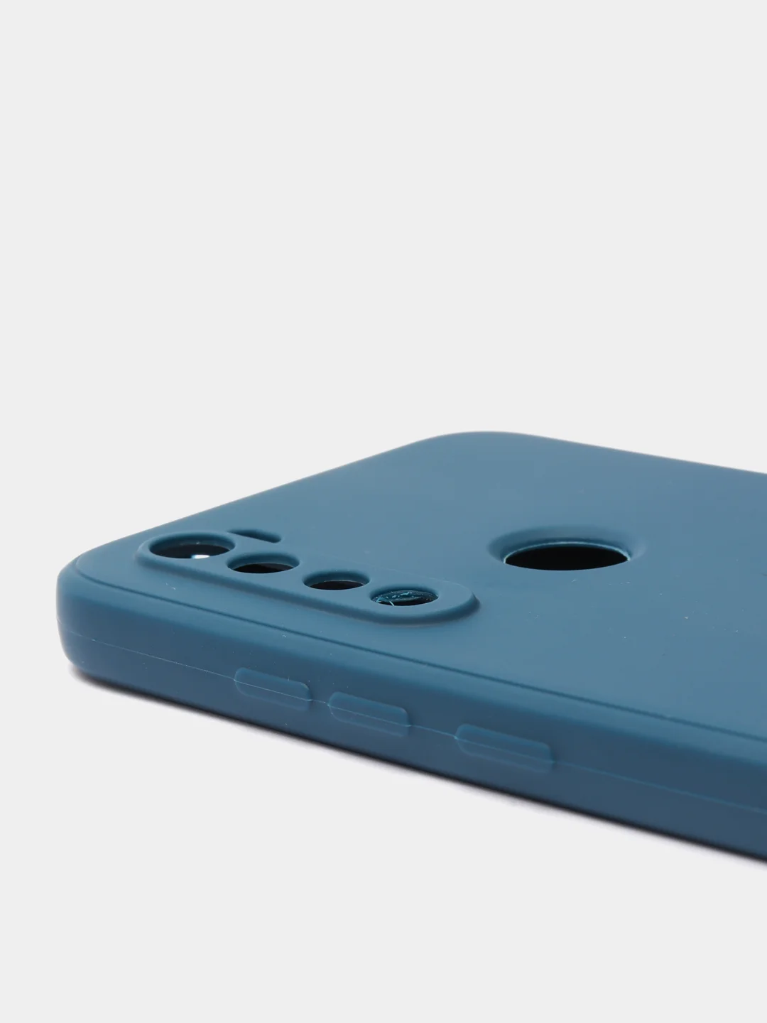 Синий чехол для REDMI NOTE 8T с защитой камеры и бархатом внутри