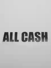 Черный наклейка "All Cash"