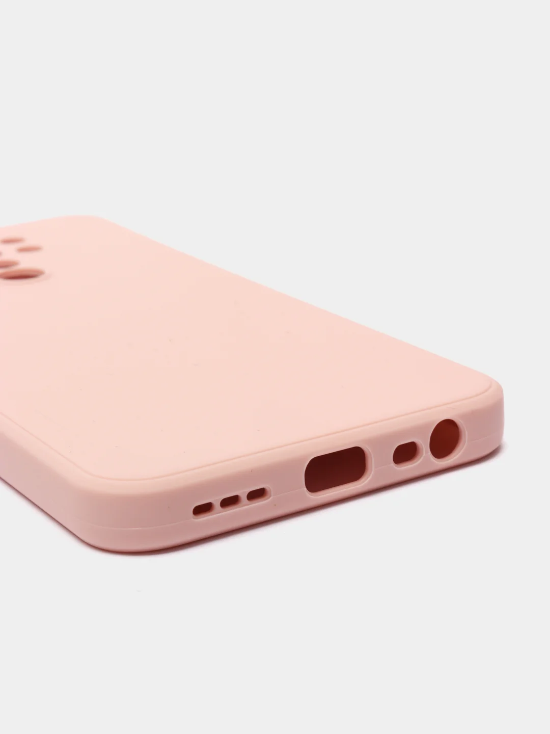 Розовый чехол с защитой камеры и бархатом внутри для Xiaomi Redmi 9