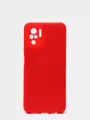 Красный чехол с защитой камеры и бархатом внутри Xiaomi POCO M5S / Redmi Note 10, Redmi Note 10s