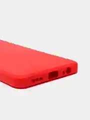 Красный чехол с защитой камеры и бархатом внутри Xiaomi POCO M5S / Redmi Note 10, Redmi Note 10s
