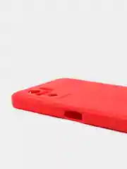 Красный чехол с защитой камеры и бархатом внутри Xiaomi POCO M5S / Redmi Note 10, Redmi Note 10s
