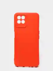 Алый чехол с защитой камеры и бархатом внутри Realme 8i