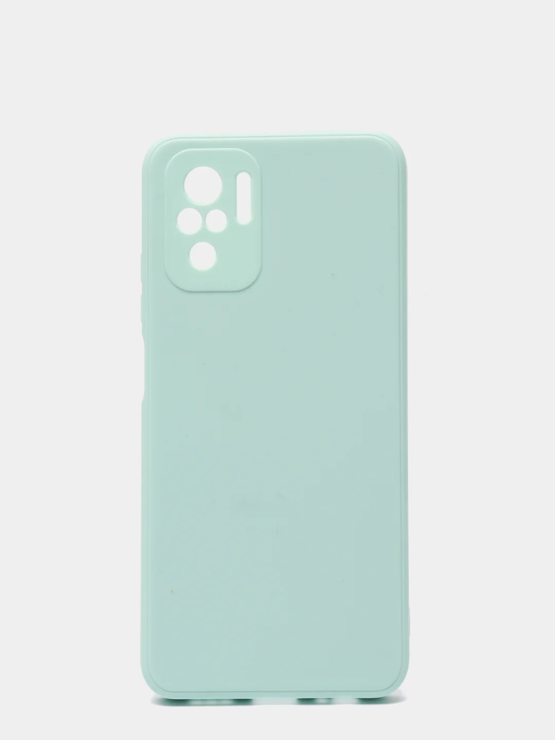 Бирюзовый чехол с защитой камеры и бархатом внутри Xiaomi POCO M5S / Redmi Note 10, Redmi Note 10s
