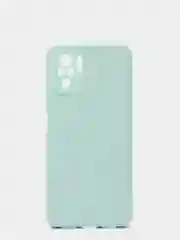 Бирюзовый чехол с защитой камеры и бархатом внутри Xiaomi POCO M5S / Redmi Note 10, Redmi Note 10s