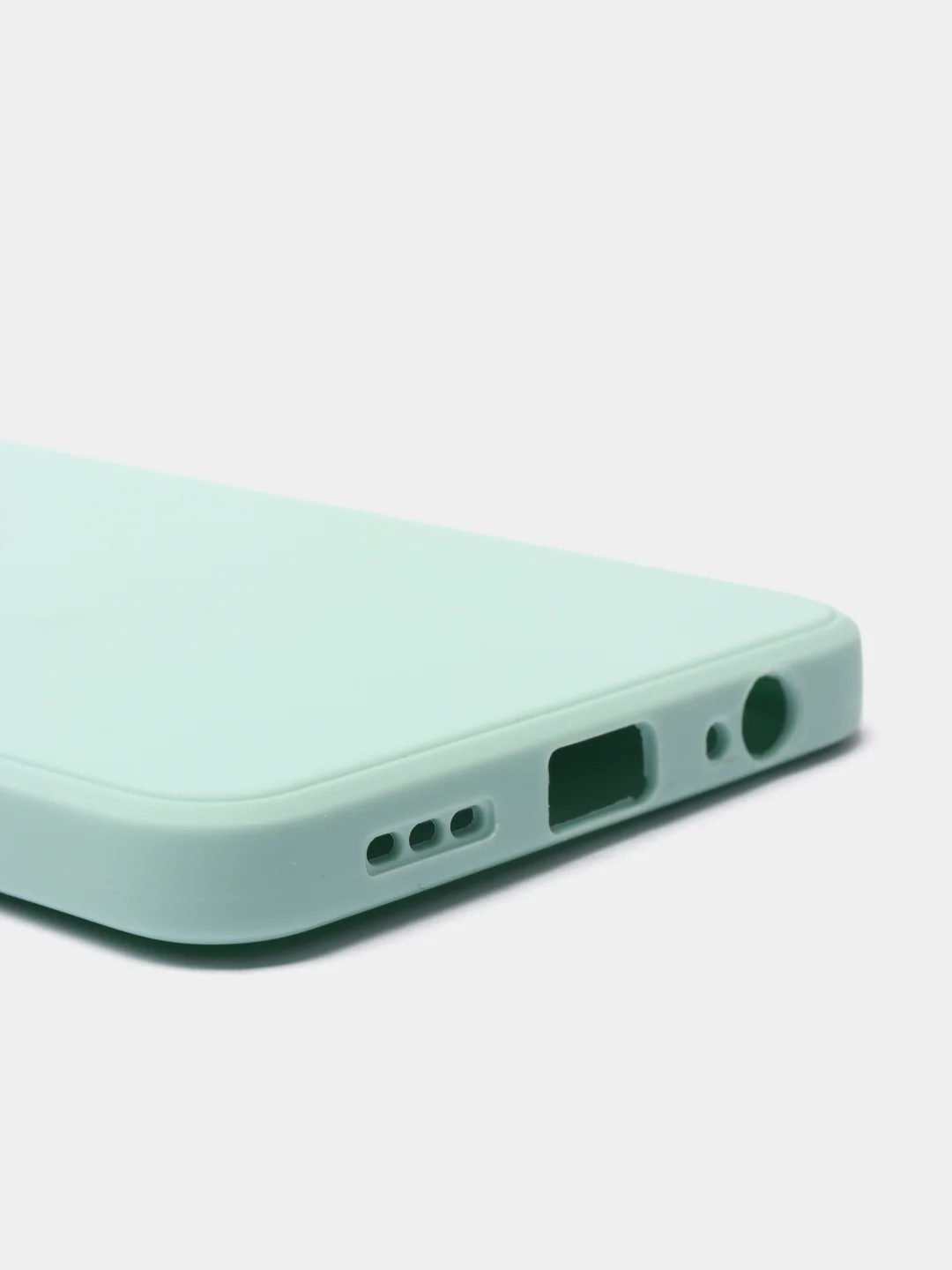 Бирюзовый чехол с защитой камеры и бархатом внутри Xiaomi POCO M5S / Redmi Note 10, Redmi Note 10s