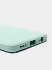 Бирюзовый чехол с защитой камеры и бархатом внутри Xiaomi POCO M5S / Redmi Note 10, Redmi Note 10s