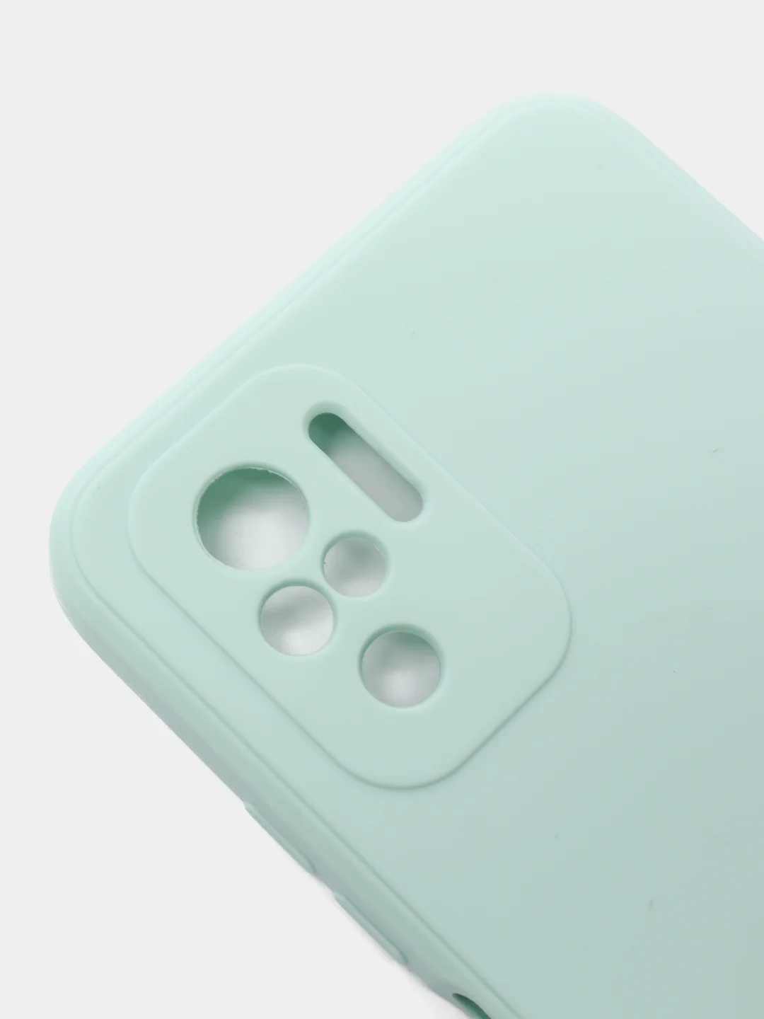 Бирюзовый чехол с защитой камеры и бархатом внутри Xiaomi POCO M5S / Redmi Note 10, Redmi Note 10s