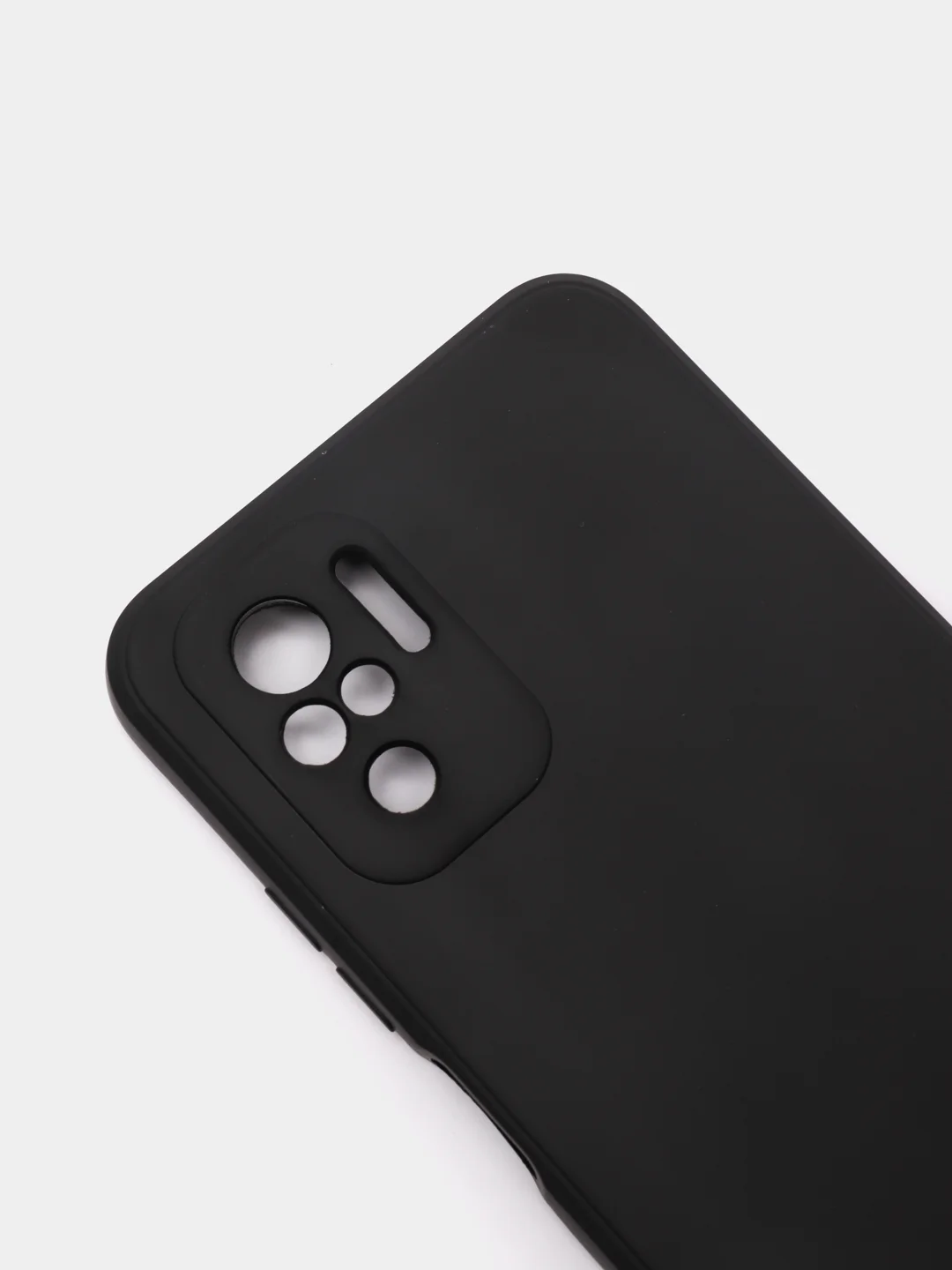Черный чехол с защитой камеры и бархатом внутри Xiaomi POCO M5S / Redmi Note 10, Redmi Note 10s