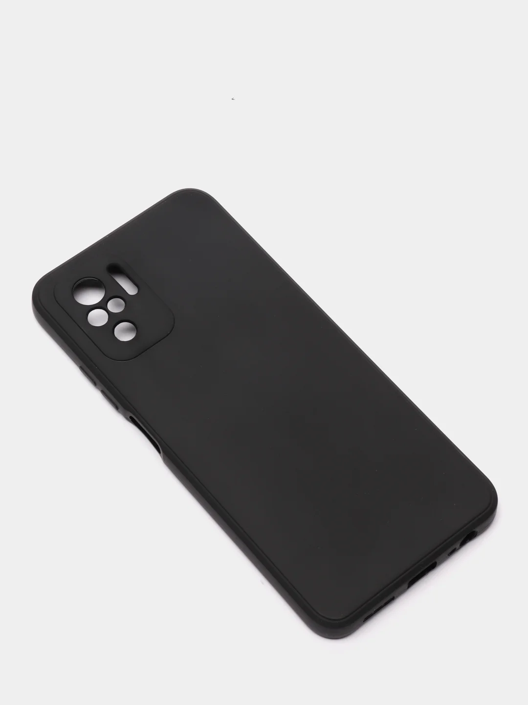 Черный чехол с защитой камеры и бархатом внутри Xiaomi POCO M5S / Redmi Note 10, Redmi Note 10s