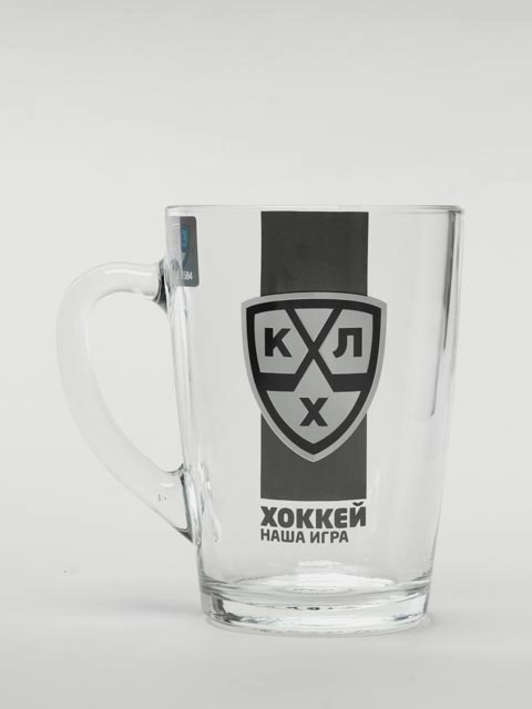 Кружка стеклянная "КХЛ", v=300 мл