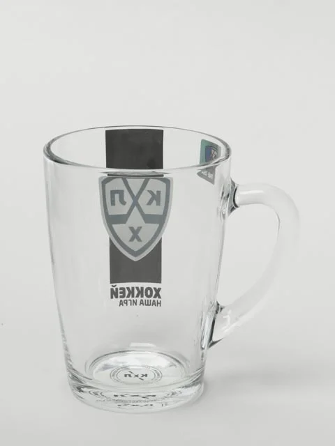 Кружка стеклянная "КХЛ", v=300 мл