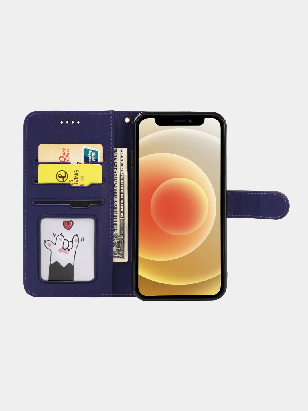 Алый чехол-книжка для Poco X3 NFC / Poco X3 Pro, Поко Х3 НФС, кожаный PU
