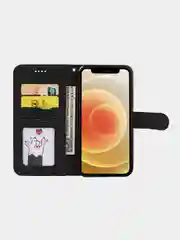 Черный чехол-книжка для Poco X3 NFC / Poco X3 Pro, Поко Х3 НФС, кожаный PU