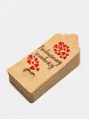 Бирка крафт, 50 шт, "Любимому человеку"