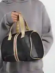 Золотой сумка пляжная, сетчатая