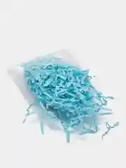 Голубой наполнитель бумажный гофрированный, 15 цветов