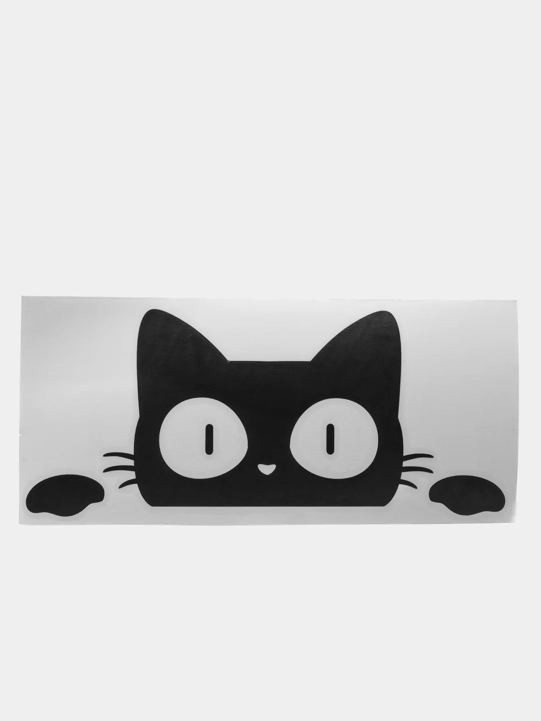 Черный наклейка "Котенок"