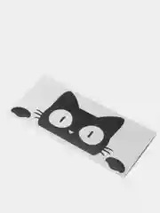 Черный наклейка "Котенок"