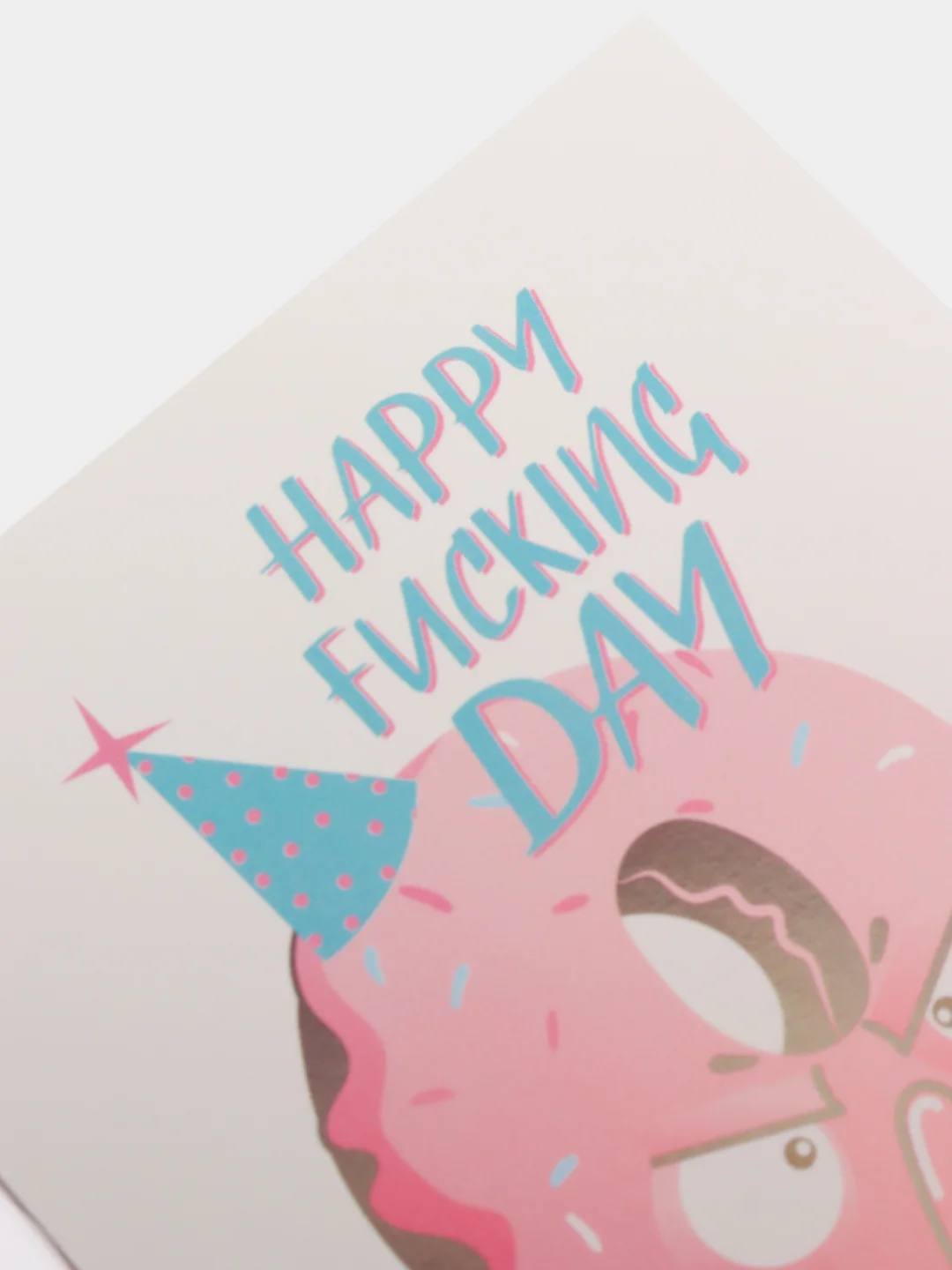 Мини-открытка "Happy f*cking day"