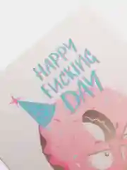 Мини-открытка "Happy f*cking day"