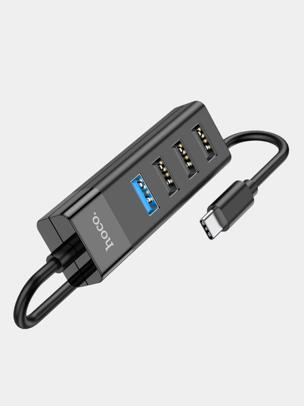 Хаб разветвитель Hoco HB25 Type-C, USB, 3.0
