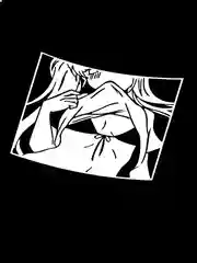 Белый send Lewds аниме наклейка на авто, голография без фона