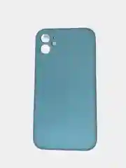 Чехол силиконовый с защитой камеры для iPhone 11 с бархатной подкладкой