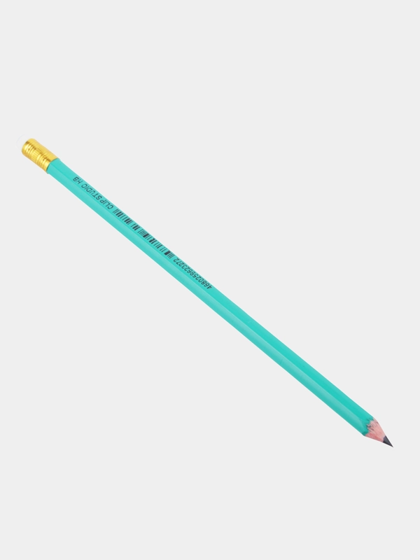 Набор чернографитных простых карандашей 5 штук HB с ластиком (стеркой) CLIPSTUDIO